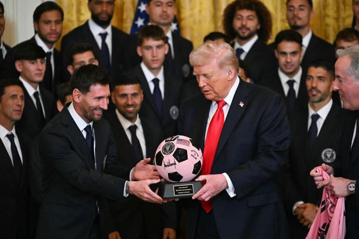 Squad Inter Miami dan Messi bertemu Trump