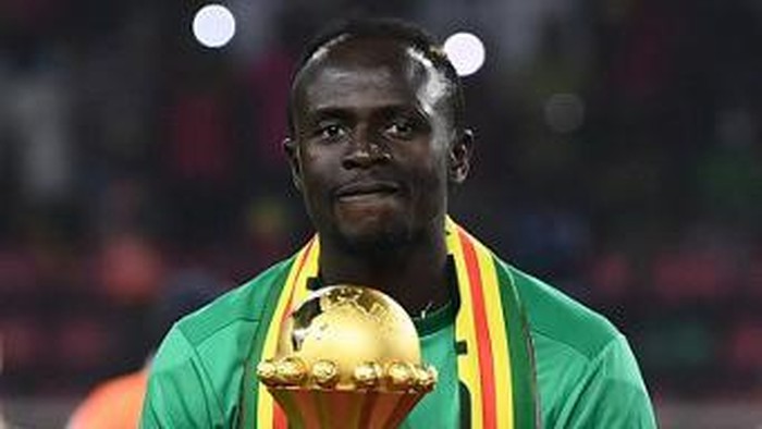 sadio mane mengantarkan senegal menjadi kampiun piala afrika 2021. (naratifmedia.com/: afp)