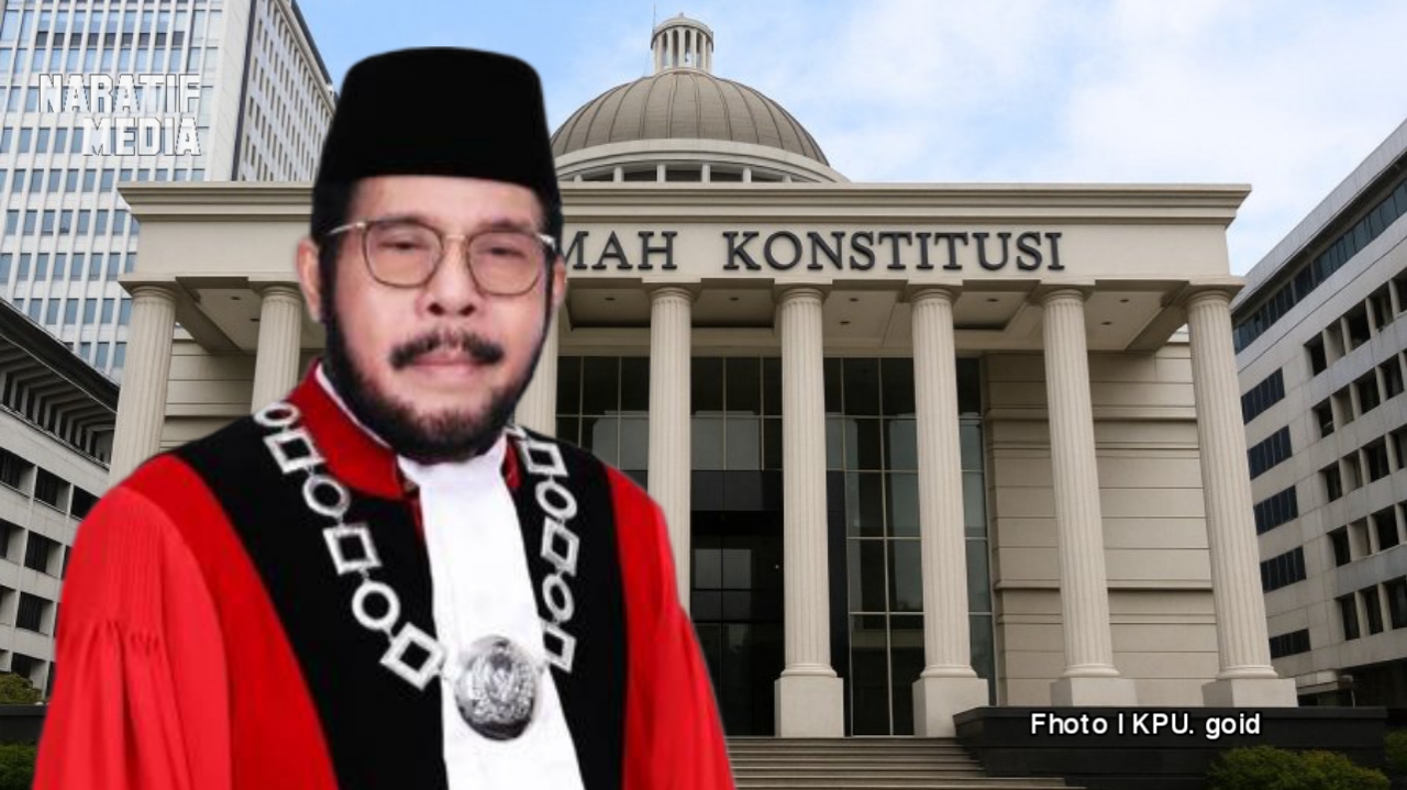 Mantan Ketua Mahkamah Konstitusi, Anwar Usman, (Naratifmedia/Kpu.goid)