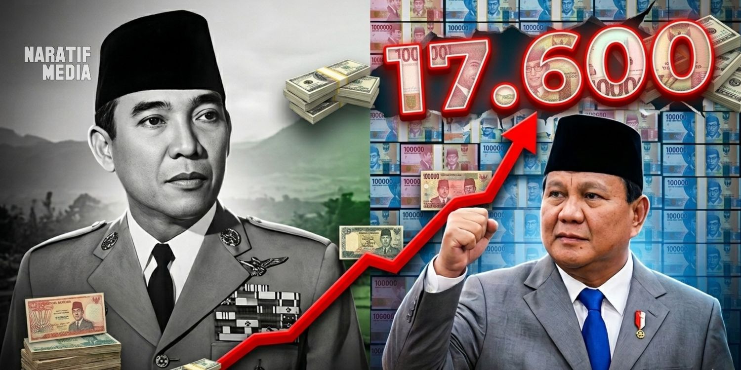 Pergerakan Dolar Era Soekarno - Prabowo (Naratifmedia/Gemini)