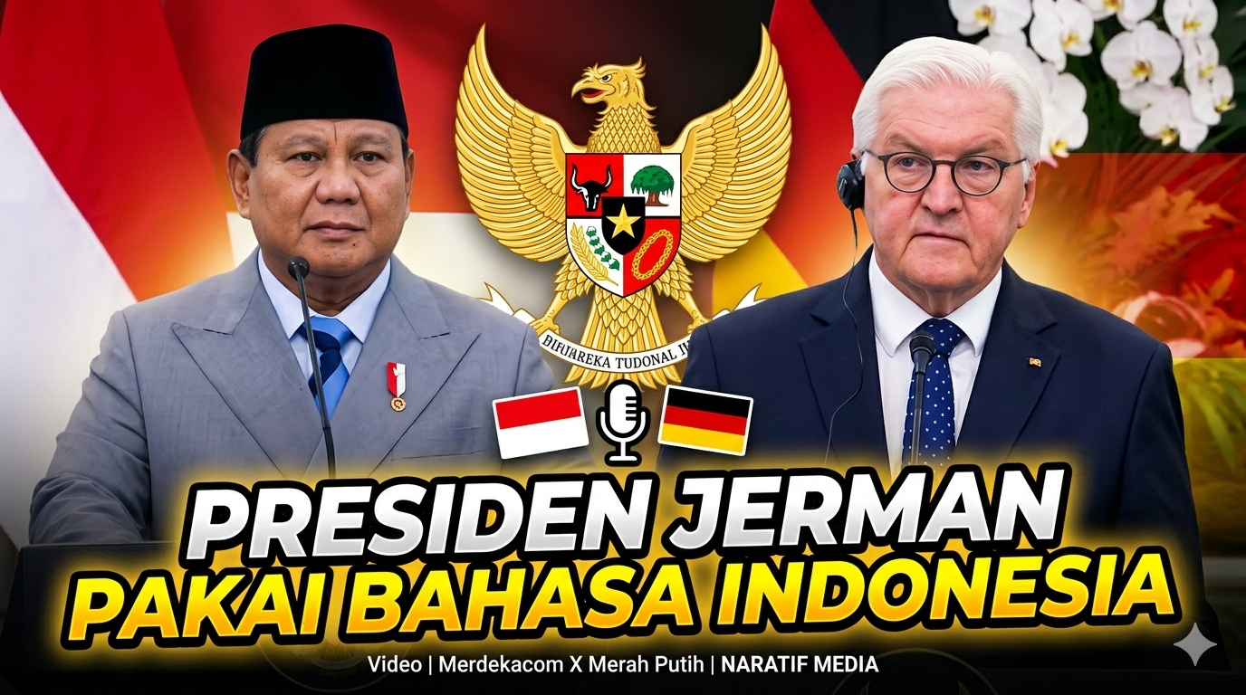 Kejutan Presiden Jerman, Pidato Pakai Bahasa Indonesia di Depan Prabowo